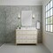 James Martin Vanities 48'' Sgl Vanity, Sunwashed Oak W/ Embossed Shagreen W/ Sgl Hole 3CM Wht Zeus Quartz Top & Bcksplsh D604-V48-SHG-1WZ - alternate 5